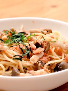 鮭としめじの和風パスタ-レシピのメイン写真