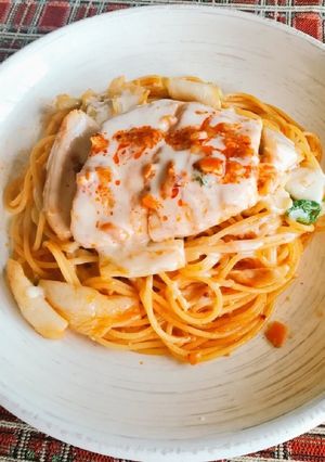 食べラー甘辛ダレのチキンパスタ-レシピのメイン写真