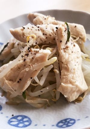 鶏むね肉と白菜もやしの塩レモン蒸し-レシピのメイン写真