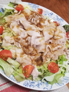 豚しゃぶサラダ〜玉ねぎドレッシングで〜-レシピのメイン写真