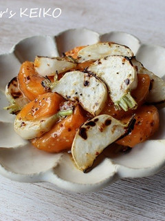 焼きかぶと柿のサラダ-レシピのメイン写真
