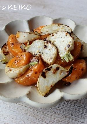 焼きかぶと柿のサラダ-レシピのメイン写真