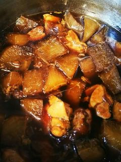 豚の角煮の汁で★大根と鶏肉の煮物-レシピのメイン写真