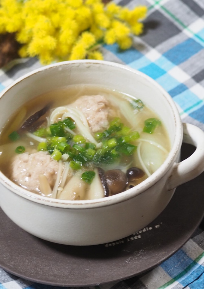 肉団子とたっぷりキノコのとろみスープ-レシピのメイン写真