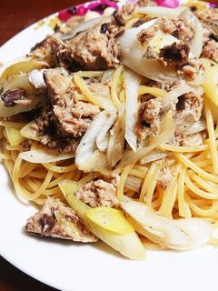 簡単☆1人ランチ サバ缶で和風パスタ-レシピのメイン写真