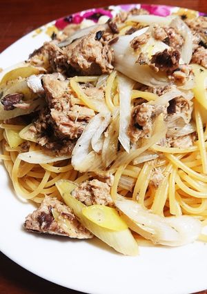 簡単☆１人ランチ サバ缶で和風パスタ-レシピのメイン写真