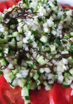 伊?和?夏野菜☆de☆トマトサラダ-レシピのメイン写真