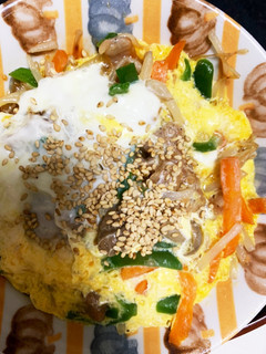 全てレンジエビチリ味豚平焼き風-レシピのメイン写真