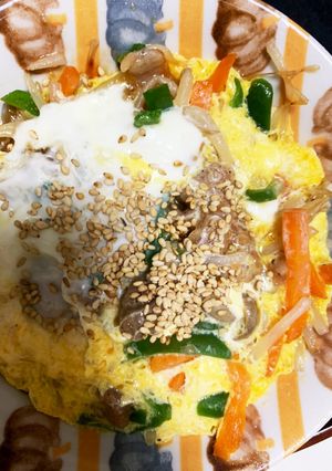 全てレンジエビチリ味豚平焼き風-レシピのメイン写真