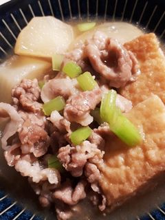 かぶと厚揚げと豚肉のあんかけ煮-レシピのメイン写真