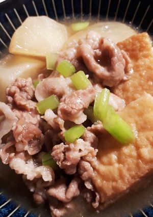 かぶと厚揚げと豚肉のあんかけ煮-レシピのメイン写真