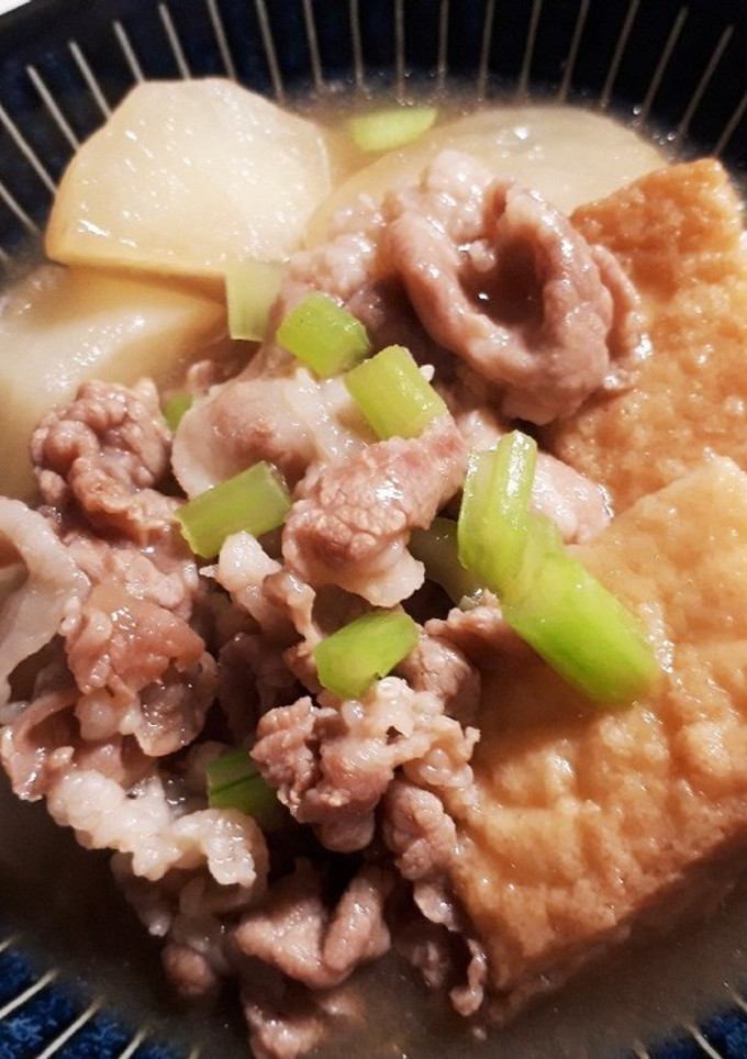 かぶと厚揚げと豚肉のあんかけ煮-レシピのメイン写真