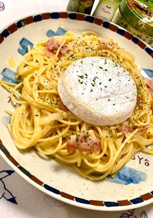 たっぷりカマンベールのカルボナーラ♬-レシピのメイン写真