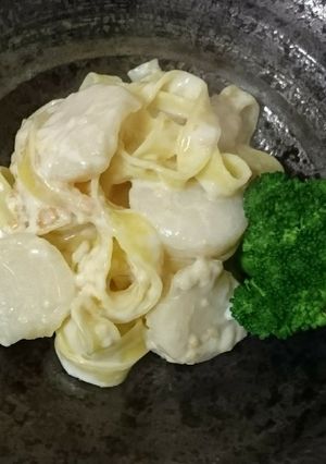 〈適量レシピ〉ホタテのクリームパスタ◎-レシピのメイン写真
