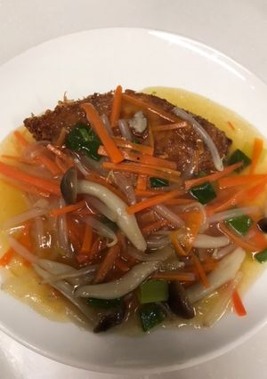 冷凍白身魚フライのあんかけ-レシピのメイン写真