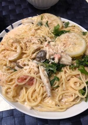 バターなし、濃厚明太子クリームパスタ-レシピのメイン写真