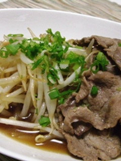 しゃきしゃきもやしと豚肉のポン酢炒め-レシピのメイン写真
