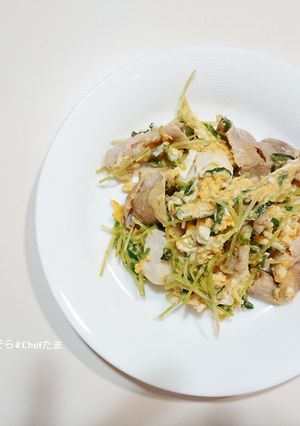 ちょこっと副菜：豆苗チャンプルー-レシピのメイン写真