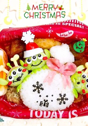 リトルグリーンメン クリスマスキャラ弁-レシピのメイン写真