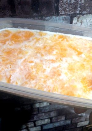 生のみかんでほんのり甘い牛乳寒天-レシピのメイン写真