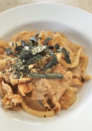 【辛うま♡】豚キムチうどん-レシピのメイン写真