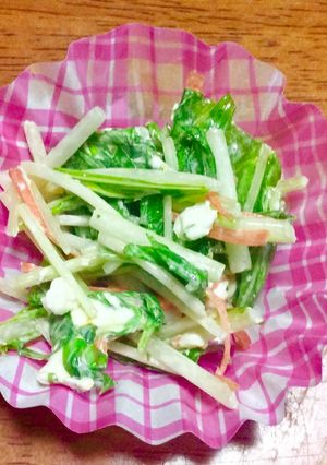 水菜のクリームチーズ和え-レシピのメイン写真