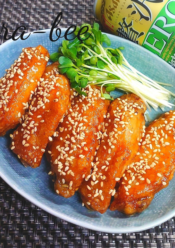 激ウマ♡揚げ手羽先の焼肉のたれマヨ絡め-レシピのメイン写真