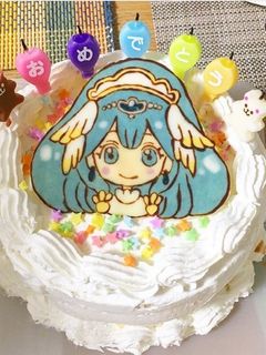 誕生日ケーキ.キャラチョコ.プリキュア-レシピのメイン写真