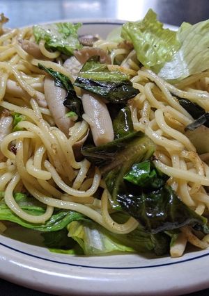 レッドロメインレタス塩焼きそば-レシピのメイン写真