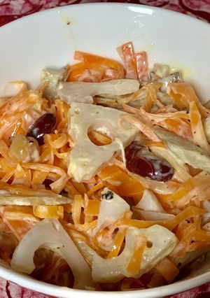 豆と根菜の温サラダ-レシピのメイン写真