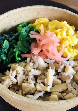 高野豆腐のそぼろ丼-レシピのメイン写真