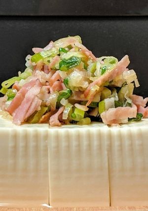 [EZ!]超簡単！ハムねぎ冷奴-レシピのメイン写真