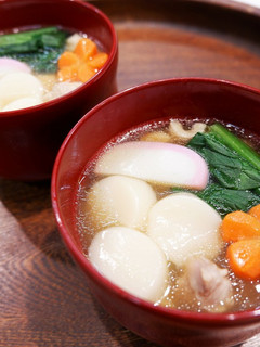 うすぎり白玉で簡単お雑煮~関東風~-レシピのメイン写真