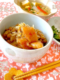 いつもより少し豪華な納豆ごはん(^^)♡-レシピのメイン写真