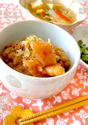 いつもより少し豪華な納豆ごはん(^^)♡-レシピのメイン写真