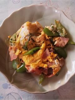 豆苗とエンドウ豆の卵とじ-レシピのメイン写真
