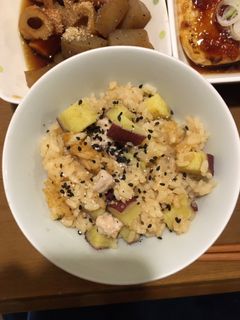 さつまいもと豚肉の炊き込みご飯-レシピのメイン写真