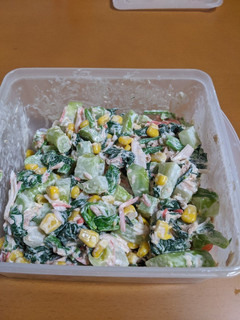 ブロッコリーの茎とほうれん草のサラダ★-レシピのメイン写真