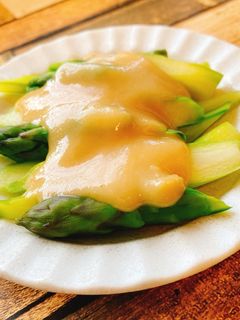 簡単副菜♡アスパラの酢味噌和え-レシピのメイン写真