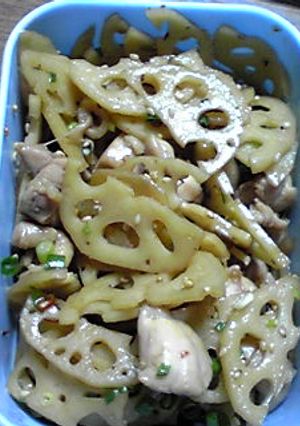 ピリ辛れんこん炒め　お弁当にも-レシピのメイン写真