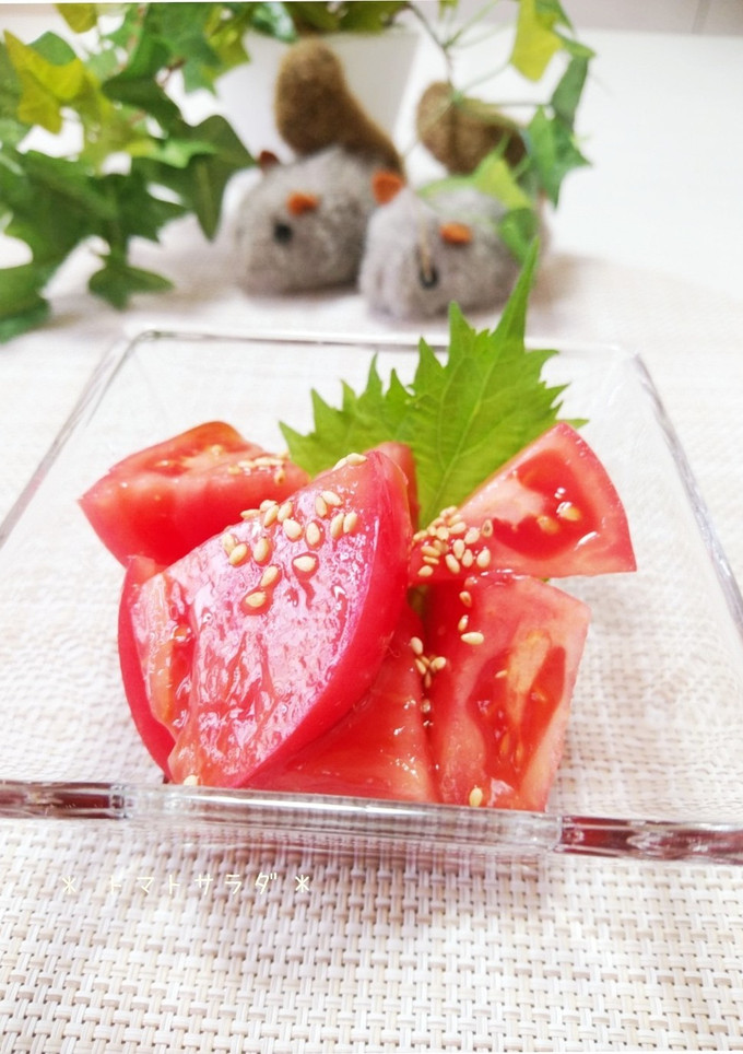 かんたん☆トマトの中華風サラダ-レシピのメイン写真