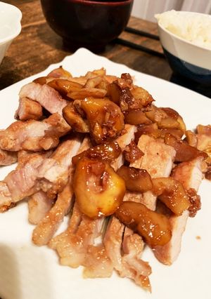 栗と豚ロースソテー-レシピのメイン写真