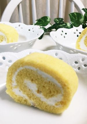 コロンと可愛い　☆ ロールケーキ-レシピのメイン写真