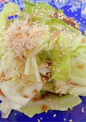 春キャベツのレンジ蒸し♡簡単-レシピのメイン写真