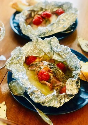 グリルで簡単☆鯛のハーブバターホイル焼き-レシピのメイン写真