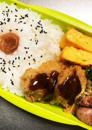 旦那弁当329♥鶏カツ弁当！-レシピのメイン写真