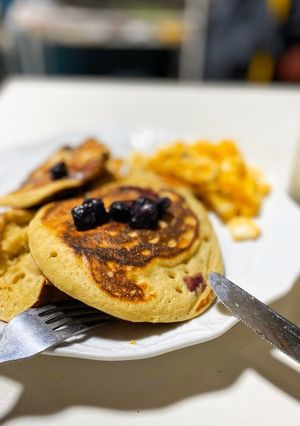 簡単！ホケミで抹茶パンケーキ♪-レシピのメイン写真