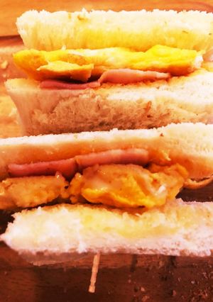 ずぼら☆チーズエッグベーコンサンドイッチ-レシピのメイン写真