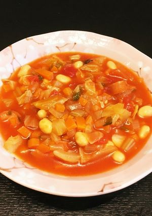 野菜たっぷりミネストローネ風-レシピのメイン写真