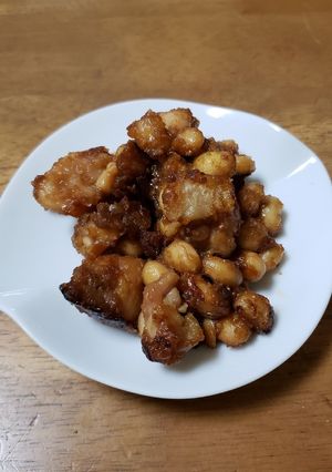 鶏と大豆の田楽味噌炒め-レシピのメイン写真